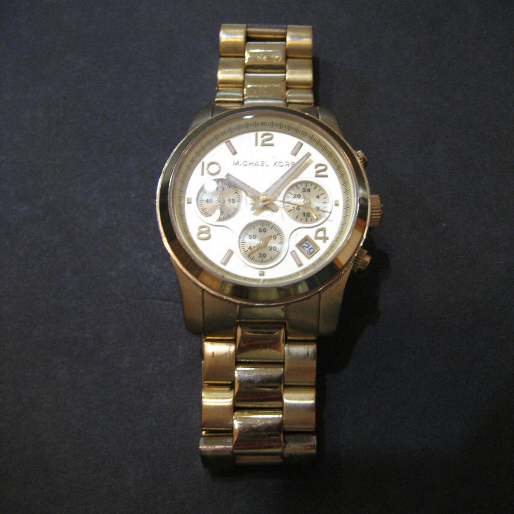Michael Kors MK5055 Chronograph Goldtone Watch